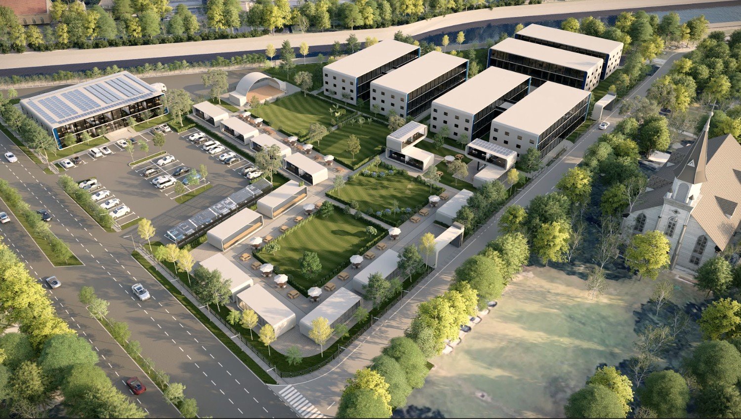 Dillard University — campus master-plan rendering